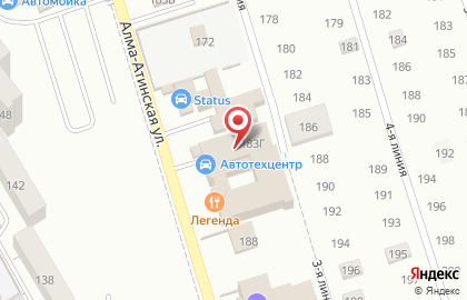 Автотехцентр на Алма-Атинской улице на карте