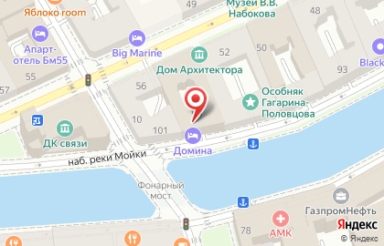 Отель Domina St.Petersburg на карте