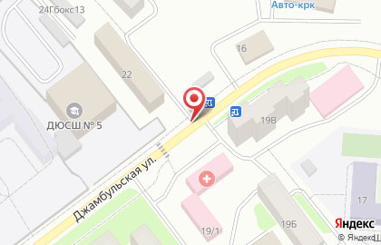 Магазин овощей и фруктов на Джамбульской, 19/2 на карте