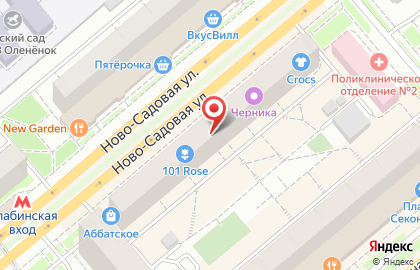 Туристическая компания Эдельвейс на Ново-Садовой улице на карте