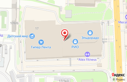 Пиццерия Ташир Пицца в ТЦ РИО на карте
