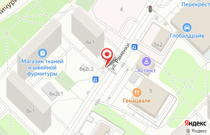 Киоск печатной продукции Краснопресненское агентство печати на улице Раменки на карте