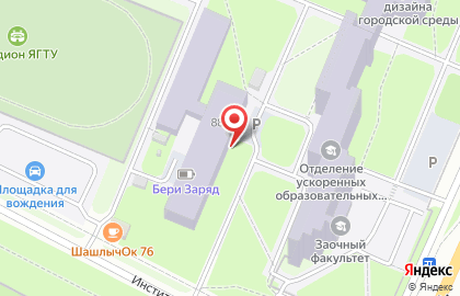 Общежитие, ЯГТУ на Московском проспекте на карте