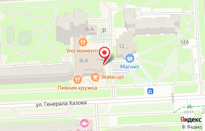 Магазин мясных и колбасных изделий Деликате`с на улице Генерала Хазова на карте