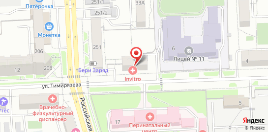 Студия маникюра VENZEL на улице Тимирязева на карте