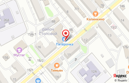 Супермаркет Пятерочка на улице Дзержинского на карте