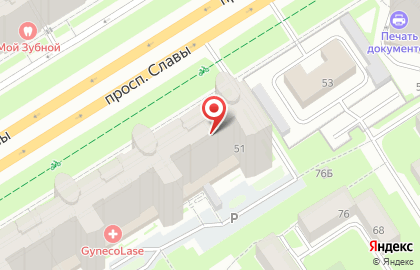Универсам в Санкт-Петербурге на карте