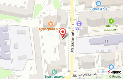 Агентство недвижимости Проспект на Институтской улице на карте