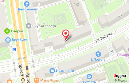 Юниверсал Логистик на улице Зайцева на карте