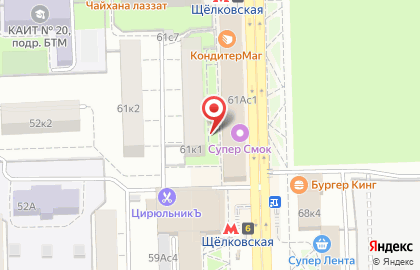 Асна на Щёлковской на карте