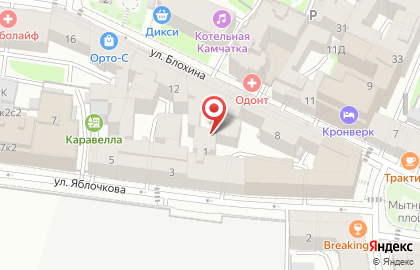 Афродита на улице Блохина на карте