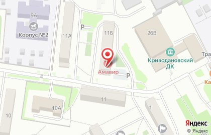 Продовольственный магазин Домашний на улице микрорайона на карте