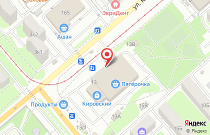 Магазин колбасных изделий в Пролетарском районе на карте