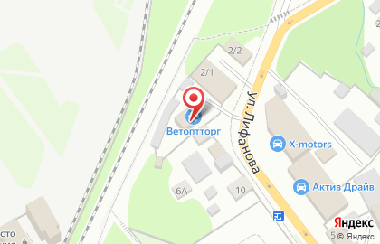 Ветеринарная клиника ВетОптТорг на улице Лифанова на карте