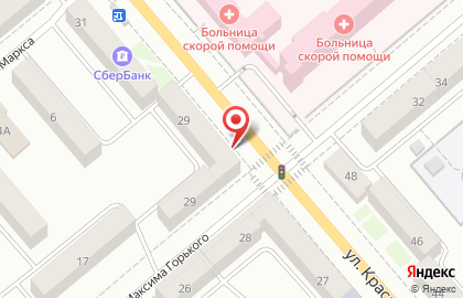 Фирменная торговая сеть Агрофирма Боровская на улице Красина на карте