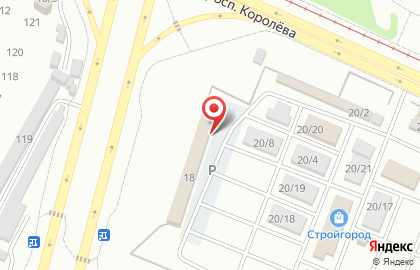 Магазин керамической плитки Alma Ceramica на проспекте Королёва на карте