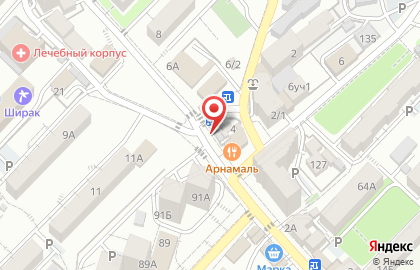 Продуктовый магазин в Сочи на карте