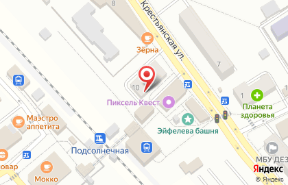 Магазин разливного пива Пивная точка на Крестьянской улице на карте