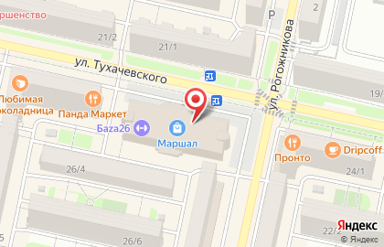 Банкомат Московский Индустриальный Банк на улице Тухачевского на карте