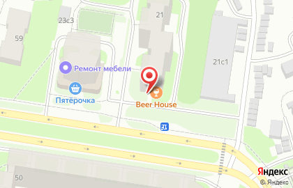 Бар Beer House на проспекте Дзержинского на карте