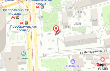 Сервисный центр Московский паркинг на Преображенской площади на карте