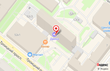 Грузовой поток Архангельск на карте