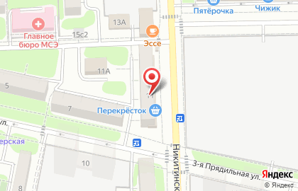 Перекресток в Измайлово на карте