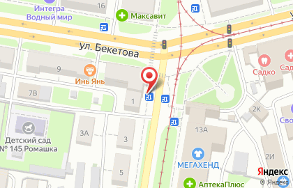 ОАО Банкомат, Балтийский Банк на улице Бекетова на карте