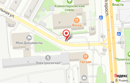 Коминтерновский район Киоск по продаже фруктов и овощей в Коминтерновском районе на карте