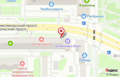 Салон оптики Интрооптика на Комсомольском проспекте на карте