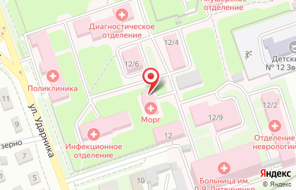 Алтайское краевое бюро судебно-медицинской экспертизы в Барнауле на карте