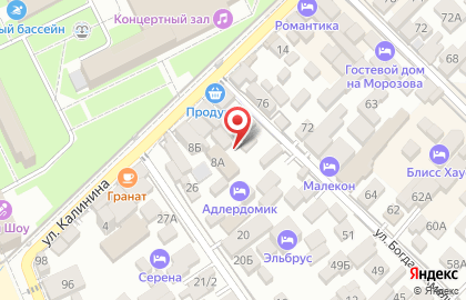 Ван на Калинина на карте