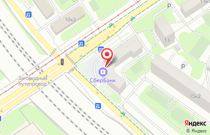 Банкомат СберБанк на Загородном шоссе, 15 к 1 на карте