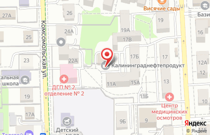 Детская поликлиника №2 на улице Космонавта Леонова на карте