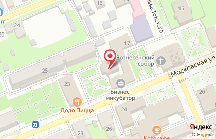 Центр паровых коктейлей Облако на Московской улице на карте