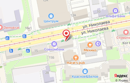 Магазин нижнего белья Монмио на улице Николаева на карте