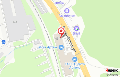Ростовский филиал Банкомат, КБ КЕДР на Российской улице на карте