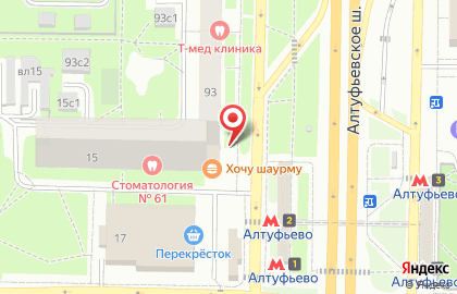 Парикмахерская в Москве на карте