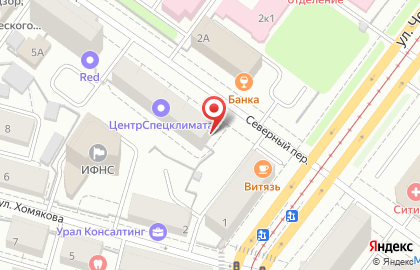 Екатеринбургский учебно-курсовой комбинат, НОУ на карте