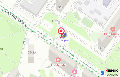 Эверон на Болотниковской улице на карте