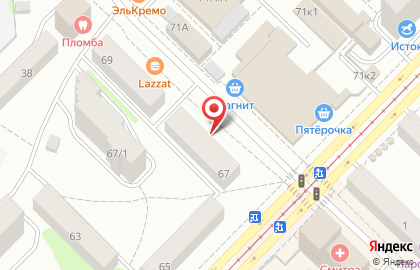 Киоск по изготовлению ключей, Ленинский район на улице Блюхера на карте