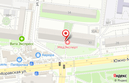 Диагностический центр МедЭксперт на Южно-Моравской улице на карте