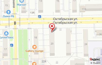 Аптека Фармленд на Октябрьской улице на карте