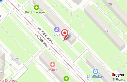 Север-Метрополь на Звёздной на карте
