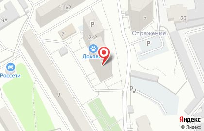 Фармадом в Парковом проезде на карте