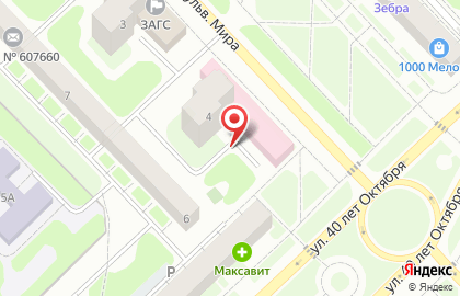 Нижегородский филиал Банкомат, Банк ВТБ 24 во 2-м микрорайоне в Кстово на карте