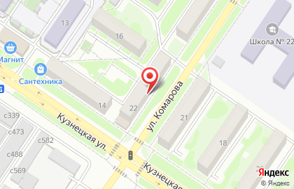 Участковый пункт полиции на улице Комарова на карте