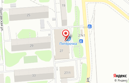 Сеть супермаркетов Ярче! на Полтавской улице на карте