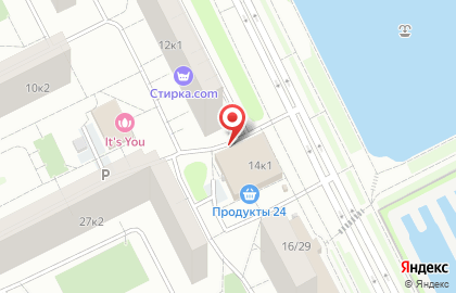 Продуктовый магазин в Москве на карте