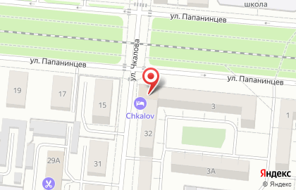 Банкомат ПЕРВОУРАЛЬСКБАНК на улице Папанинцев в Первоуральске на карте